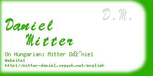 daniel mitter business card